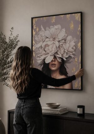 Gold flower girl