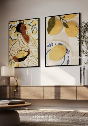 Refreshing citrus Set of 2 Canvas