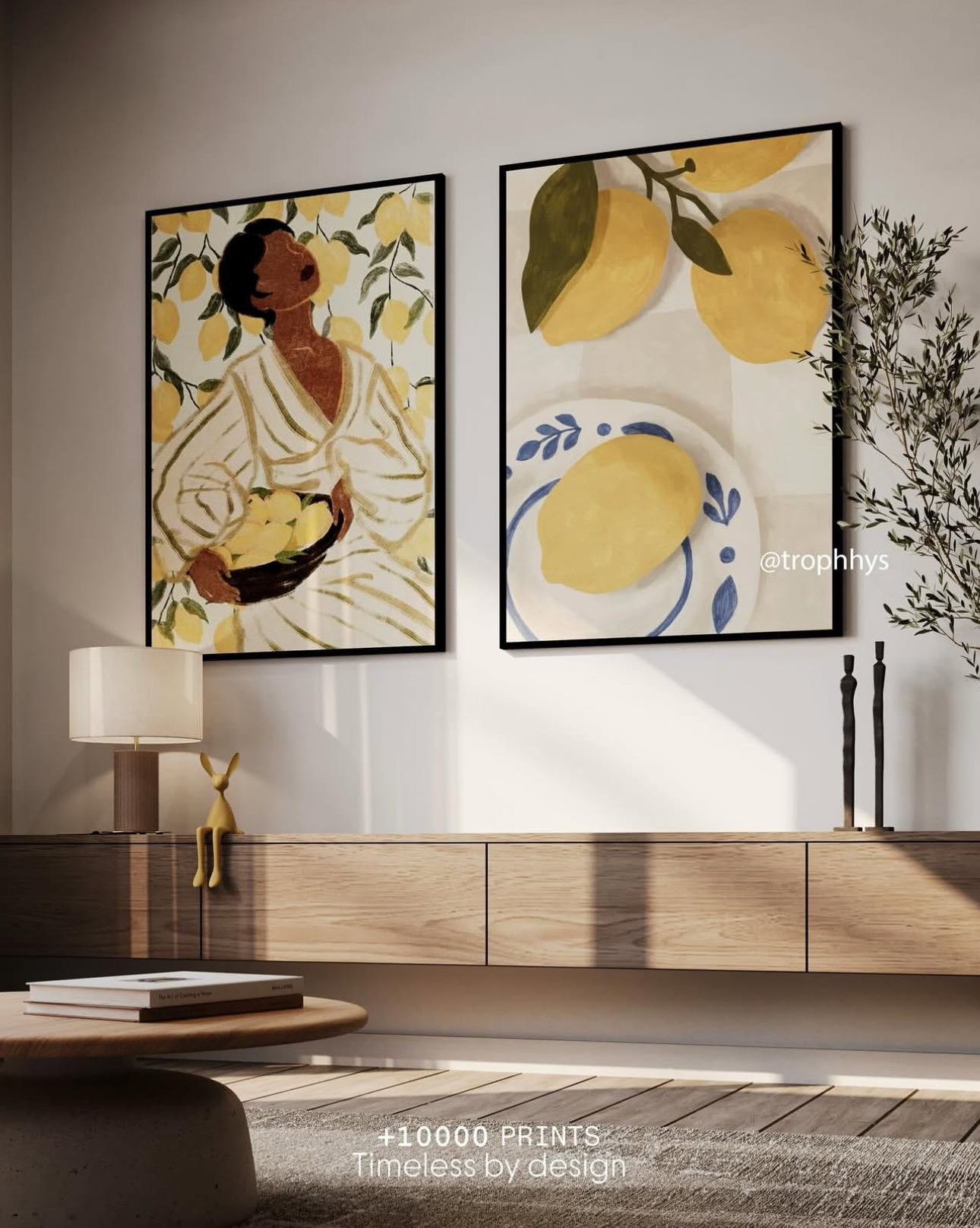 Refreshing citrus Set of 2 Canvas