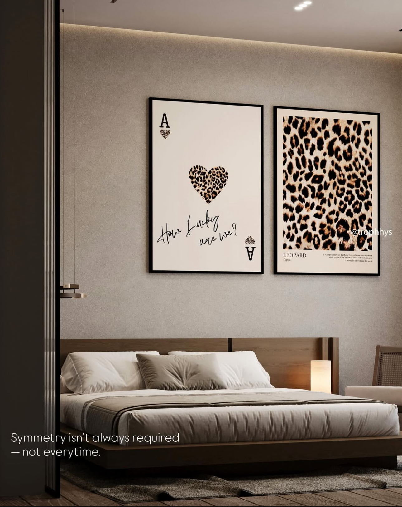 Leopard cards Set of 2 Canvas